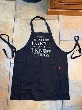 New Black Funny Grilling Apron ! Never worn!